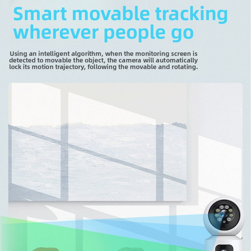 Dual-screen waterproof home security camera