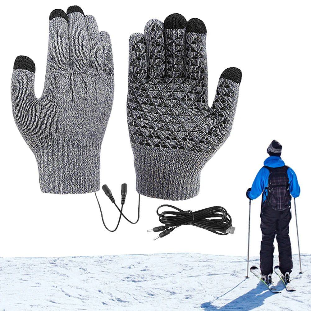 Electric Heated Gloves Touch Screen Outdoor Riding Skiing Mi
