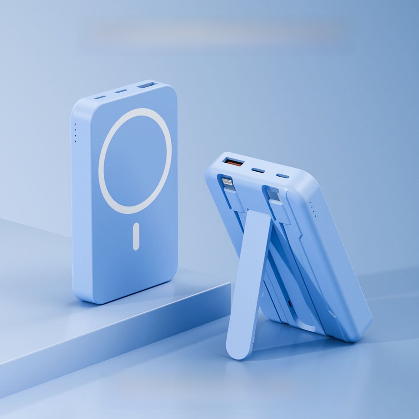 Magnetic Power Bank with Wireless Charging