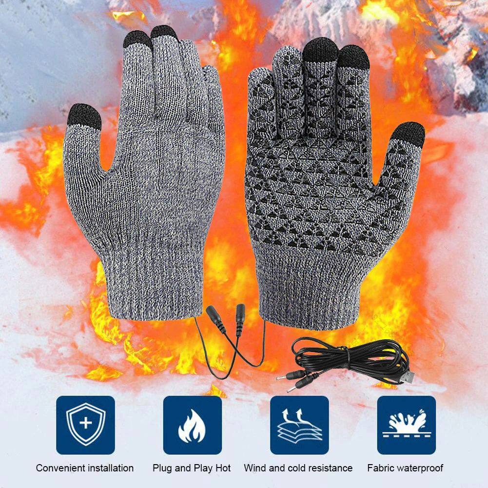 Electric Heated Gloves Touch Screen Outdoor Riding Skiing Mi