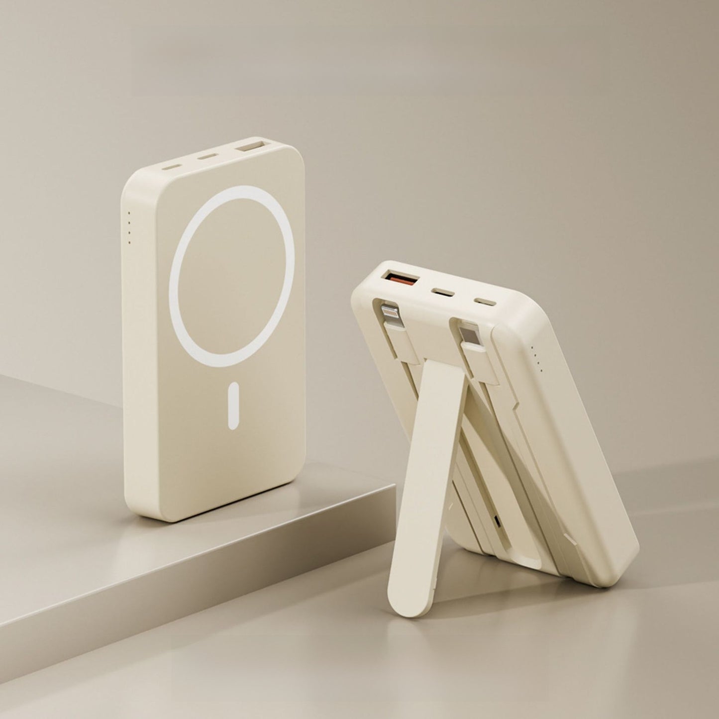 Magnetic Power Bank with Wireless Charging