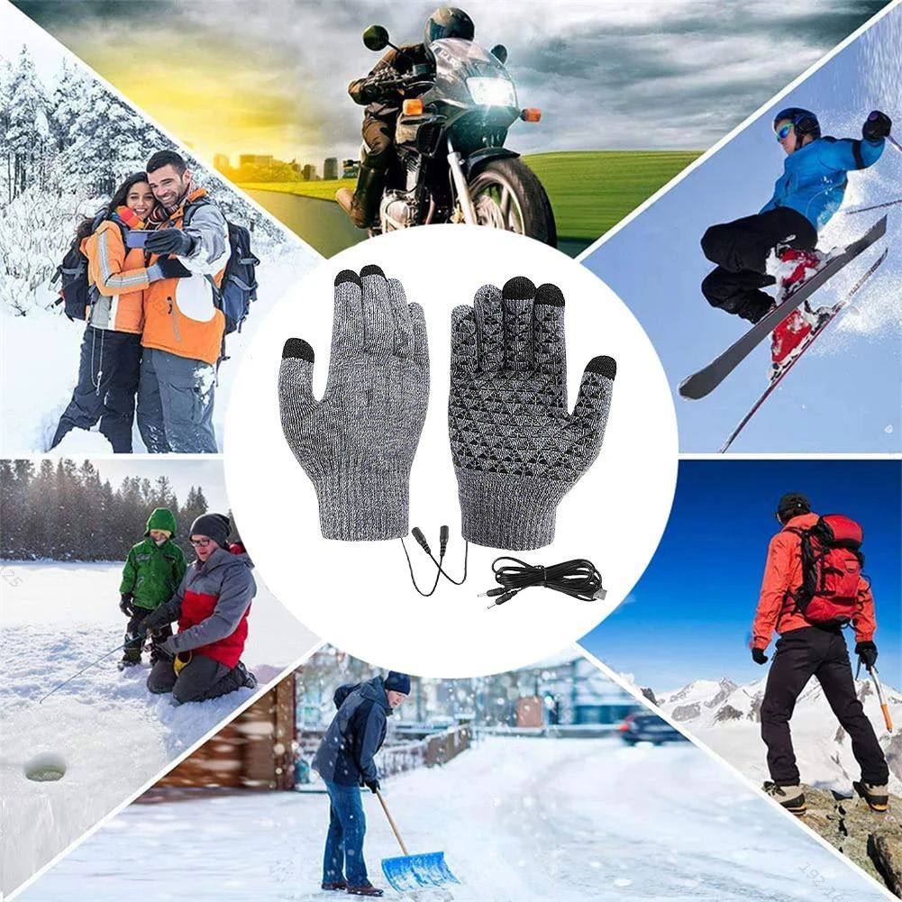 Electric Heated Gloves Touch Screen Outdoor Riding Skiing Mi